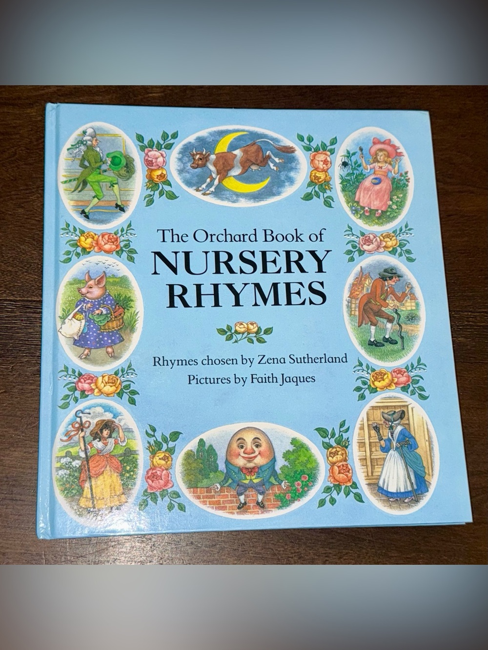 The Orchard Book of Nursery Rhymes HC 1990 Zena Sutherland Faith Jaques VTG